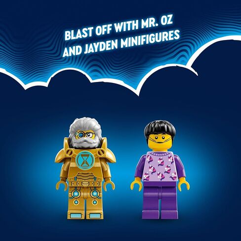 LEGO DREAMZzz Mr. Oz’s Space Car Toy, Transforming Vehicle Building Set, Includes TV Show Minifigures Mr. Oz, Albert and Jayden, Space Shuttle Toy Gift for Boys and Girls Aged 8 and Up, 71475 in Saudi Arabia