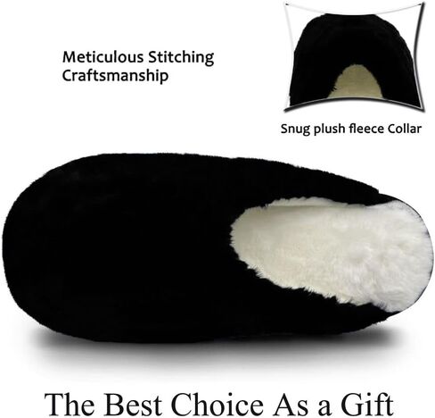 WOJWSKI شباشب للرجال والنساء شبشب منزل شتوي من رغوة الذاكرة أحذية لغرفة النوم أحذية داخلية دافئة سهلة الارتداء in Kuwait