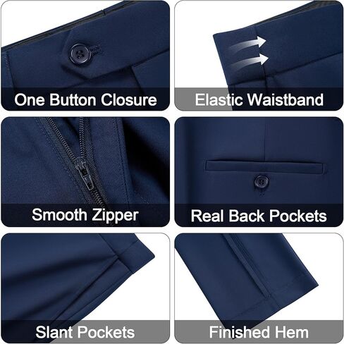 MAGE MALE Mens Suits Slim Fit Pinstripe 2 Piece Tuxedo Suit Set One Button Wedding Party Business Blazer Pants with Tie in Saudi Arabia