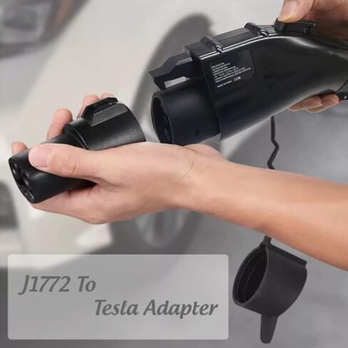 محول شحن إلى J1772 - متوافق مع موصلات Tesla عالية الطاقة وشواحن الوجهة والموصلات المحمولة، بحد أقصى 48 أمبير و250 فولت (فقط لـ J1772 EVs) in Kuwait