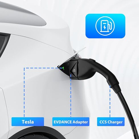 محول CCS1 إلى Tesla، شاحن فائق محمول لطراز Tesla 3/S/X/Y 250KW CCS1 إلى محول شاحن Tesla متوافق مع محطة شحن سريعة من المستوى 3 مع قابس CCS in Kuwait