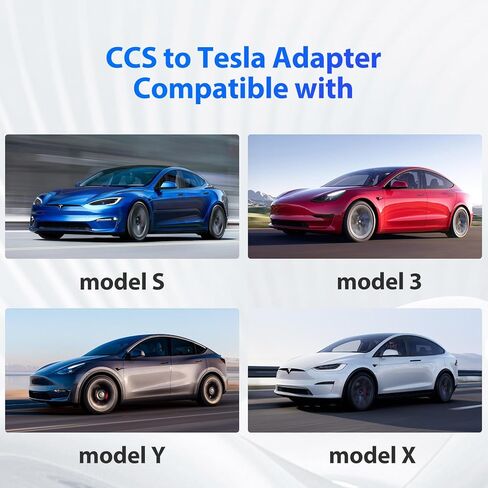 محول CCS1 إلى Tesla، شاحن فائق محمول لطراز Tesla 3/S/X/Y 250KW CCS1 إلى محول شاحن Tesla متوافق مع محطة شحن سريعة من المستوى 3 مع قابس CCS in Kuwait