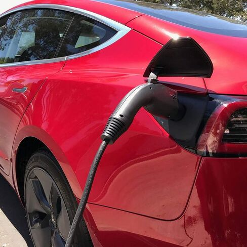 Accell AxFAST Dual-Voltage Portable EVSE 16 Amp - 120/240V Electric Vehicle Charger Level 2 Compatible with Tesla Chevy Bolt Nissan Leaf Chrysler Pacifica Toyota Prius Hyundai Electric Cars and More in Kuwait