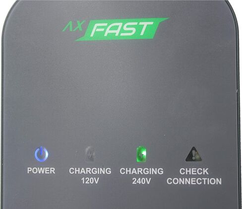 Accell AxFAST Dual-Voltage Portable EVSE 16 Amp - 120/240V Electric Vehicle Charger Level 2 Compatible with Tesla Chevy Bolt Nissan Leaf Chrysler Pacifica Toyota Prius Hyundai Electric Cars and More in Kuwait