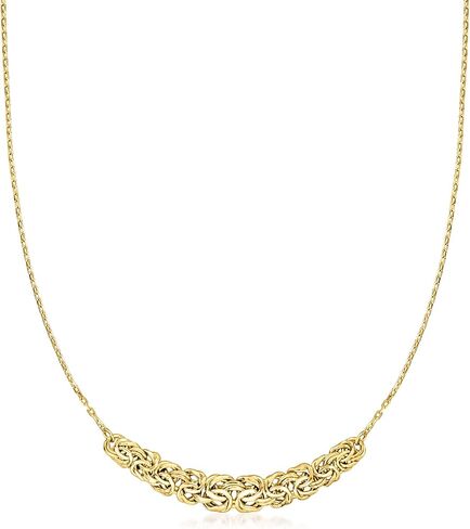 Ross-Simons 18kt Gold Over Sterling Byzantine Center Necklace. 18 inches in Saudi Arabia