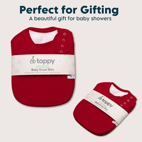 Organic Cotton Drool Bibs | Soft and Absorbent | Baby Infant Boys and Girls | Teething, Drooling in Saudi Arabia