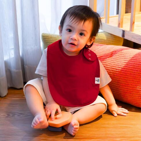 Organic Cotton Drool Bibs | Soft and Absorbent | Baby Infant Boys and Girls | Teething, Drooling in Saudi Arabia