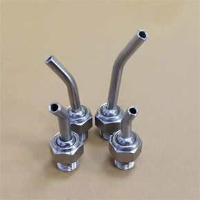 1pc الفولاذ المقاوم للصدأ SS304 CNC مخرطة برج برش الماء تبريد عالمي قابلة للتعديل فوهة تبريد الكوع (L60mm ، OD 5MM ID 3MM_1/4 ") in Kuwait