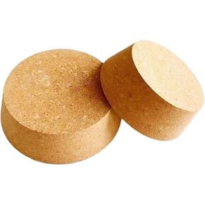 3pcs Big Size 51mm to 83mm Wood Cork Lab Test Tube Plug Essential Oil Small Glass Bottle Stopper Lid(72x61x35mm) in Kuwait