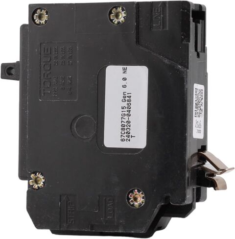 CUTLER-HAMMER BRP115DF 15 Amp Single Pole Dual Function Circuit Breaker - AFCI/GFCI Protection, 120 Volt, Plug-On Neutral, UL Listed (1) in Saudi Arabia