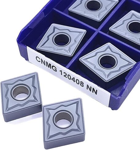 Indexable Carbide Lathe Tool CNMG120408 NN LT10 Carbide Inserts External Turning Tool CNC Lathe Turning for Stainless Steel (Size : CNMG120404 NN LT10) in Kuwait