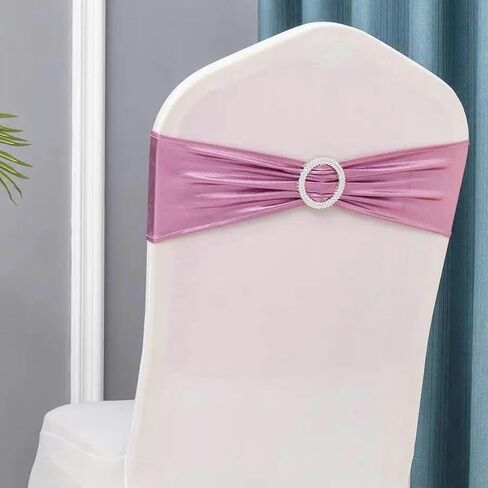 كرسي SASH ، 10pcs/Lot Chair Sashes Decoration Cover Band for Party Decor (Silver) in Kuwait