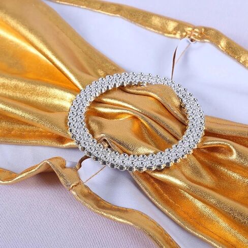كرسي SASH ، 10pcs/Lot Chair Sashes Decoration Cover Band for Party Decor (Silver) in Kuwait