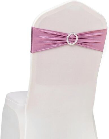 كرسي SASH ، 10pcs/Lot Chair Sashes Decoration Cover Band for Party Decor (Silver) in Kuwait
