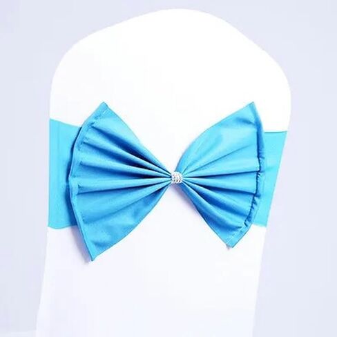 كرسي SASH ، 20 قطعة مرونة تمتد مع دنة مع Polyester Bow Hotel Party Tie (Burgundy) in Kuwait