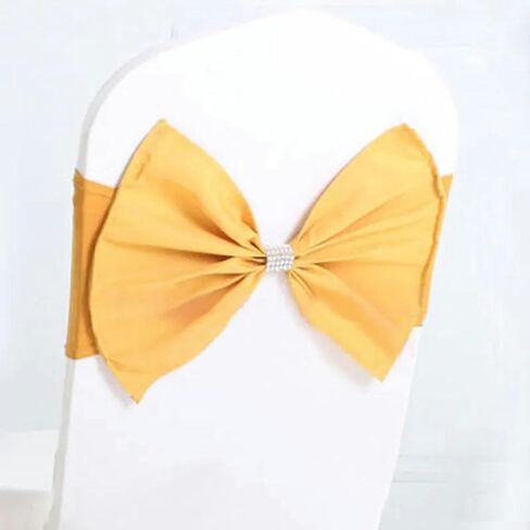 كرسي SASH ، 20 قطعة مرونة تمتد مع دنة مع Polyester Bow Hotel Party Tie (Burgundy) in Kuwait