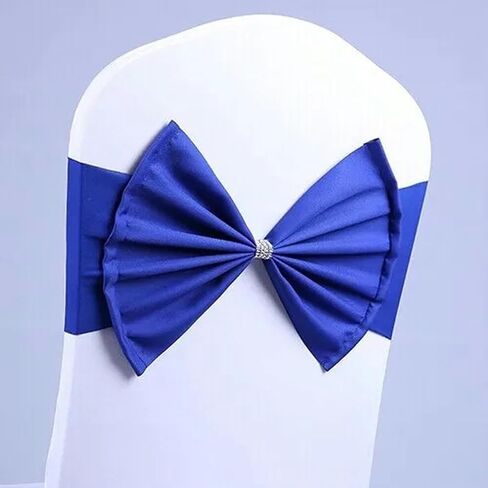 كرسي SASH ، 20 قطعة مرونة تمتد مع دنة مع Polyester Bow Hotel Party Tie (Burgundy) in Kuwait