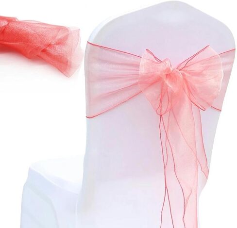 Chair sash,10pcs Chair Sashes Knot Bands for Banquet Event Decoration Home Textile Cover(Lavender) in Kuwait
