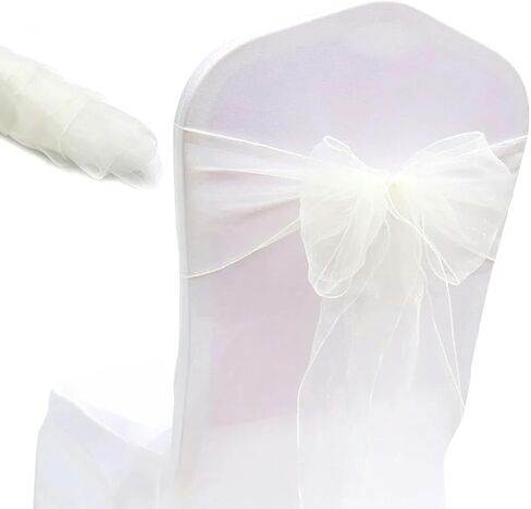 Chair sash,10pcs Chair Sashes Knot Bands for Banquet Event Decoration Home Textile Cover(Lavender) in Kuwait