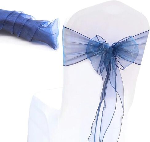 Chair sash,10pcs Chair Sashes Knot Bands for Banquet Event Decoration Home Textile Cover(Lavender) in Kuwait