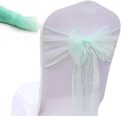 Chair sash,10pcs Chair Sashes Knot Bands for Banquet Event Decoration Home Textile Cover(Lavender) in Kuwait