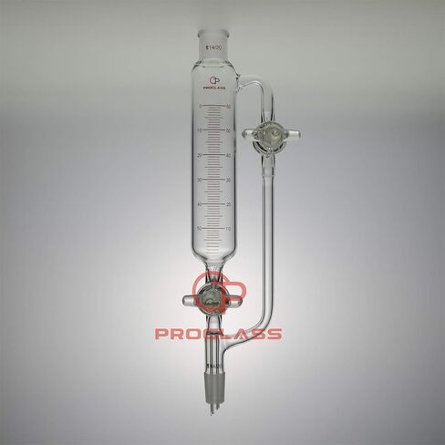 60mL Graduated Pressure Equalizing Funnel Double PTFE Stopcock (14/20) in Saudi Arabia