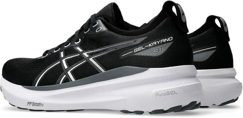Asics Men's Gel-Kayano 31 Running Shoes, 10, Piedmont Grey/Fiery RED in Saudi Arabia