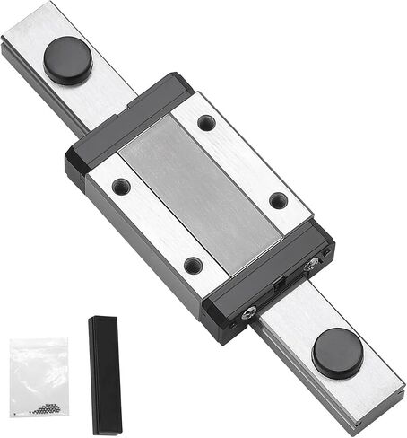 100mm MGN12 Linear Rail Guide with MGN12H Stainless Steel Black Carriage Block for DIY 3D Printer and Machines(Type H,100 mm) in Saudi Arabia