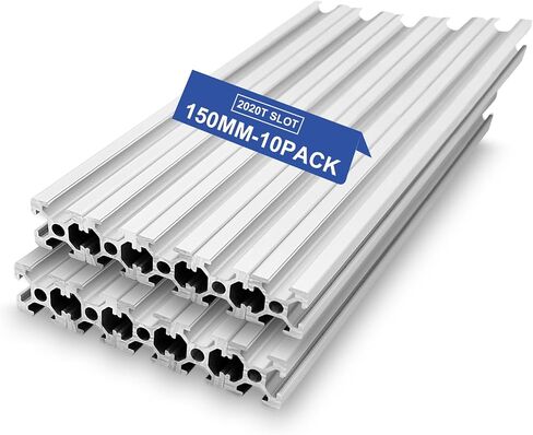 10pcs t Slot 2020 Aluminium Prouge Standard European 250mm (9.8 ') in Saudi Arabia