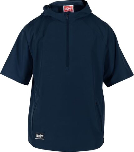 Rawlings Men's Standard Short Sleeve Cage Jacket, Navy in Saudi Arabia