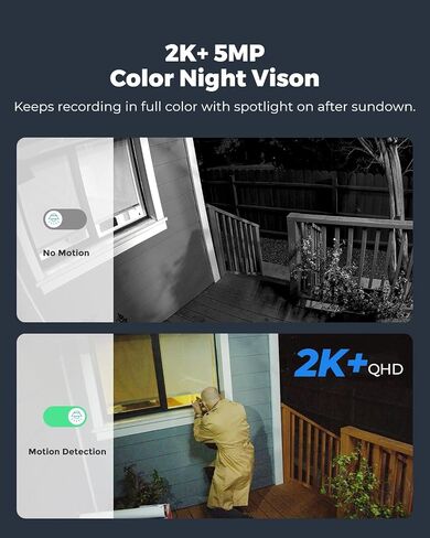 REOLINK Security Cameras Outdoor Wireless WiFi, Argus 3 Pro+Solar Panel with 5MP Color Night Vision, 2.4G/5Ghz WiFi, Non-Stop Solar Powered, Human/Vehicle Detection, Home Hub Compatible in Saudi Arabia