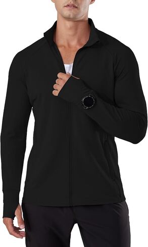 السترة الرياضية الخفيفة للرجال الخفيفة الوزن الجاف الجاف الكامل zip Stand Stand Running Performance Shirt in Saudi Arabia