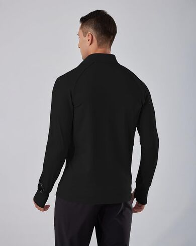 السترة الرياضية الخفيفة للرجال الخفيفة الوزن الجاف الجاف الكامل zip Stand Stand Running Performance Shirt in Saudi Arabia