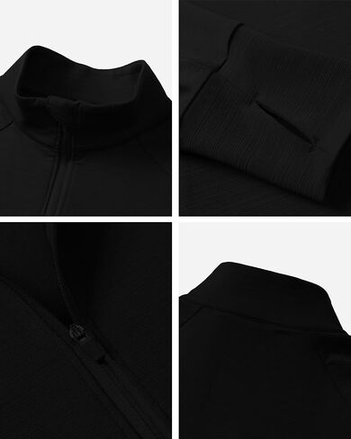 السترة الرياضية الخفيفة للرجال الخفيفة الوزن الجاف الجاف الكامل zip Stand Stand Running Performance Shirt in Saudi Arabia