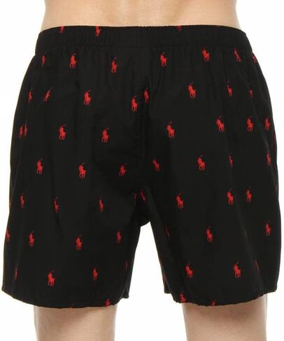 POLO RALPH LAUREN All Over Pony Player Woven Boxer Cruise Navy/Bermuda Blue Aopp LG in Saudi Arabia