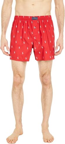 POLO RALPH LAUREN All Over Pony Player Woven Boxer Cruise Navy/Bermuda Blue Aopp LG in Saudi Arabia