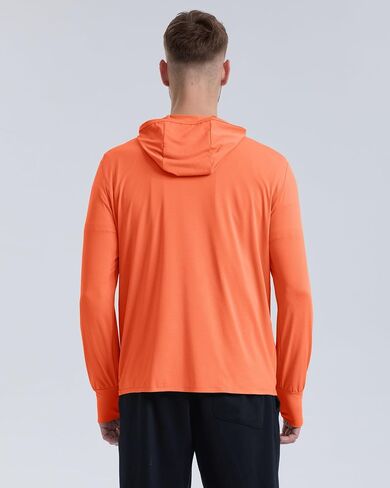 Men's UPF 50+ Sun Protection Lightweight Hoodie Jacket Full Zip Long Sleeve Hiking Fishing Outdoor Performance in Saudi Arabia