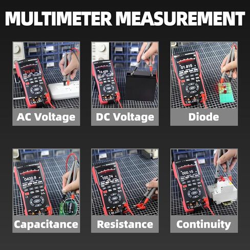 ZT-703S 3 في 1 ذبذبة محمولة القناة المزدوجة للسيارات 50 ميجا هرتز مع المولد الرقمي ومولد الإشارة ، 3400mAh للإلكترونيات/التعليم in Kuwait