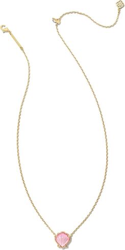 Kendra Scott Brynne Shell Short Pendant Necklace, Gold-Plated Brass, Ivory Mother Of Pearl, Fashion Jewelry for Women in Saudi Arabia