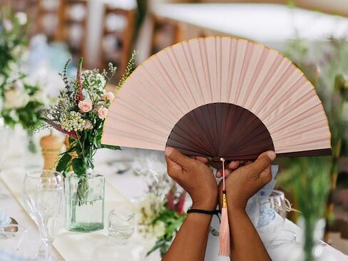 البحر الأزرق الأزرق العميق 9 بوصات قابلة للطي مع شرابة باللون الأزرق in Kuwait