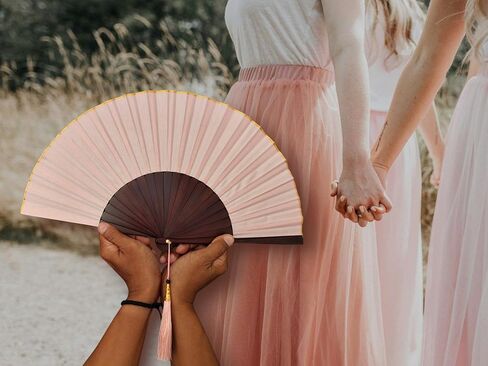 البحر الأزرق الأزرق العميق 9 بوصات قابلة للطي مع شرابة باللون الأزرق in Kuwait