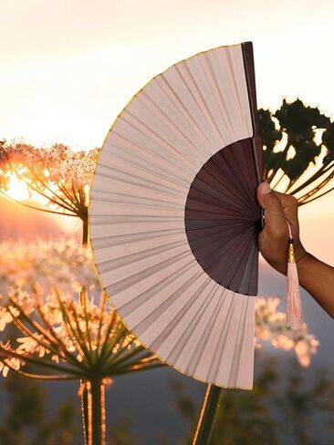 البحر الأزرق الأزرق العميق 9 بوصات قابلة للطي مع شرابة باللون الأزرق in Kuwait