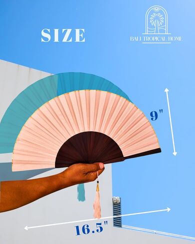 البحر الأزرق الأزرق العميق 9 بوصات قابلة للطي مع شرابة باللون الأزرق in Kuwait