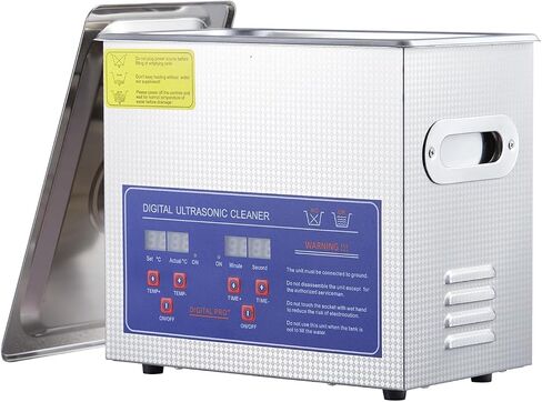 10L/2.64Gal Heavy-Duty Ultrasonic Cleaner 240W 40kHz - Industrial-Grade Heated Cleaning Machine with Digital Timer, for Watches, Eyeglasses, Jewelry, Dental Tools & Industrial Parts in Saudi Arabia