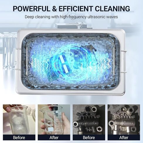 10L/2.64Gal Heavy-Duty Ultrasonic Cleaner 240W 40kHz - Industrial-Grade Heated Cleaning Machine with Digital Timer, for Watches, Eyeglasses, Jewelry, Dental Tools & Industrial Parts in Saudi Arabia