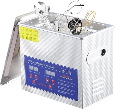 10L/2.64Gal Heavy-Duty Ultrasonic Cleaner 240W 40kHz - Industrial-Grade Heated Cleaning Machine with Digital Timer, for Watches, Eyeglasses, Jewelry, Dental Tools & Industrial Parts in Saudi Arabia