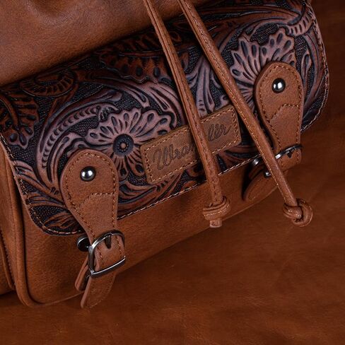 Montana West Wrangler Backpack Purse for Women Men Western Backpack Floral Tooled Travel Bags in Saudi Arabia