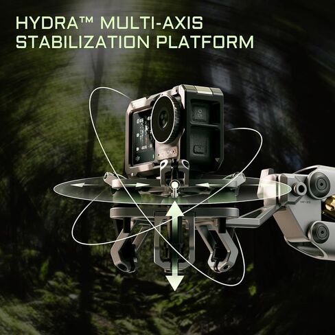 Tilta Shock Absorbing Head for Hydra Alien Mini | Titanium Gray | Compatible with GoPro & Lightweight Action Cameras | Reduces Micro Vibrations | Durable Aluminum & Rubber Construction in Saudi Arabia