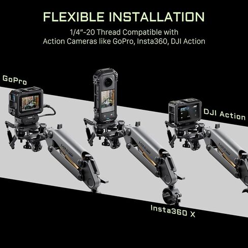 Tilta Shock Absorbing Head for Hydra Alien Mini | Titanium Gray | Compatible with GoPro & Lightweight Action Cameras | Reduces Micro Vibrations | Durable Aluminum & Rubber Construction in Saudi Arabia
