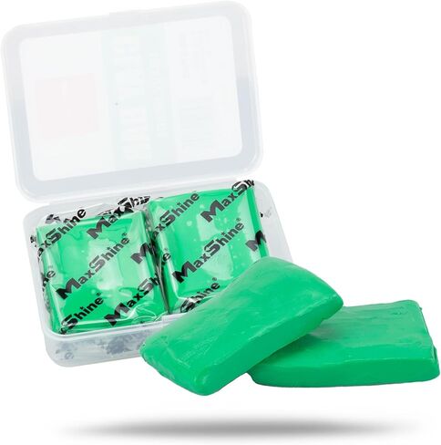 Maxshine 3 عبوات Magic Clay Bar (150g) مادة ثقيلة للتفاصيل التلقائية للسيارة - يقوم بتفاصيل السيارات - ينظف ويزيل ملوثات السطح من الأسطح الزجاجية والبلاستيك والمعادن بكفاءة in Kuwait